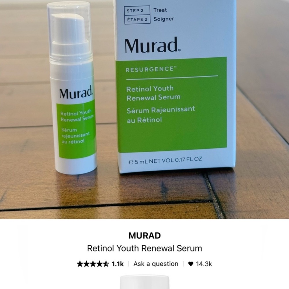 Murad Retinol Youth Renewal Serum - White and Green